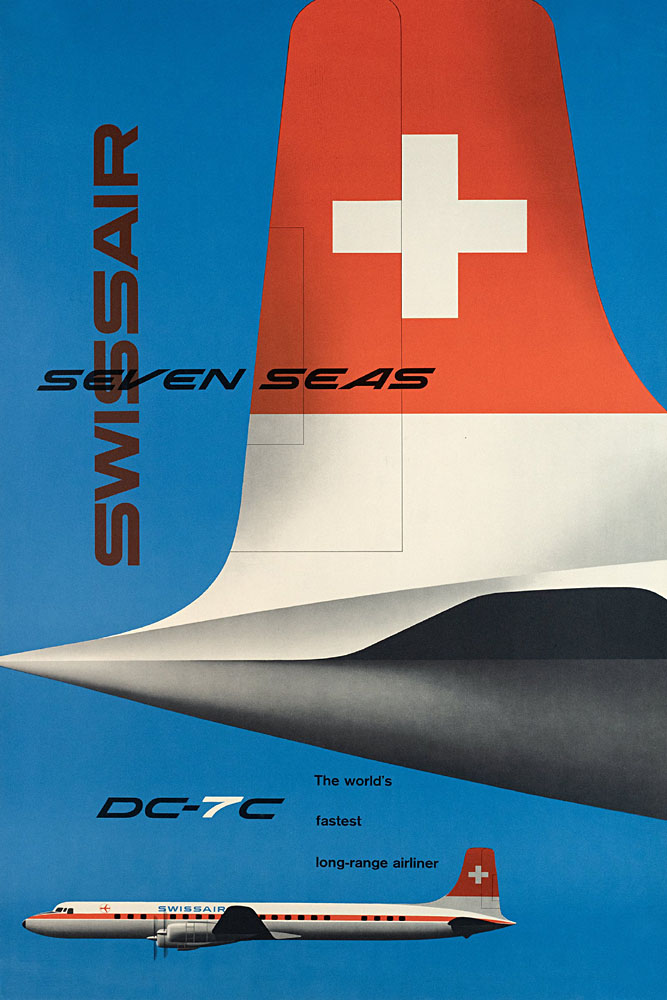 Постер авиакомпании SwissAir